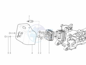 Sprint 50 2T (EMEA) drawing Cylinder head cover