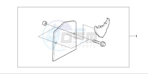 VT750C drawing BACKREST PLATE