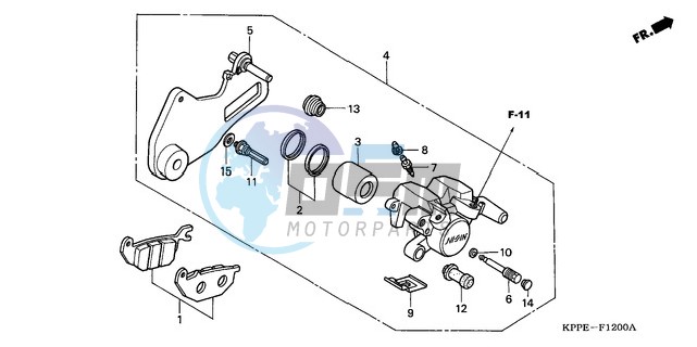 REAR BRAKE CALIPER