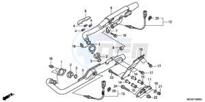 VT750C9 E / KMH drawing EXHAUST MUFFLER