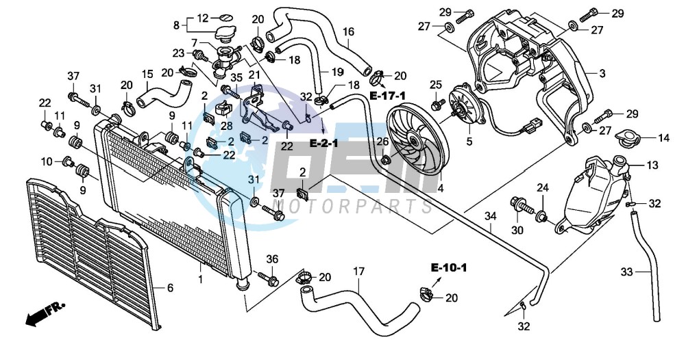 RADIATOR (CBF600S8/SA8/N8/NA8)