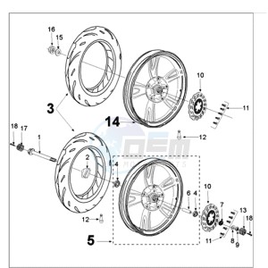 TWEET 50 PMX drawing WHEELS