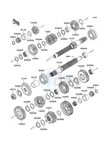 Z750R ZR750NBF FR GB XX (EU ME A(FRICA) drawing Transmission