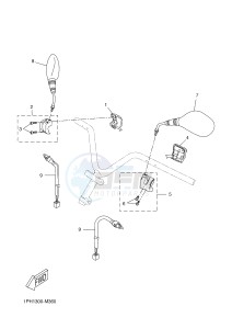 NS50 NITRO (1PH2 1PH2) drawing HANDLE SWITCH & LEVER