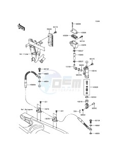 KLX250 KLX250SHF XX (EU ME A(FRICA) drawing Rear Master Cylinder