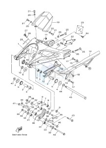 MTM850 MTM-850 XSR900 (B90R) drawing REAR ARM