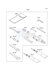 Z750 ZR750L7F GB XX (EU ME A(FRICA) drawing Owner's Tools