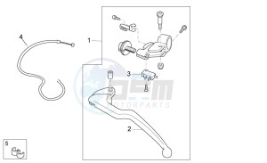 RSV 4 1000 APRC R drawing Clutch lever