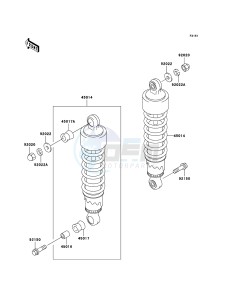 ELIMINATOR 125 BN125A6F GB XX (EU ME A(FRICA) drawing Suspension/Shock Absorber