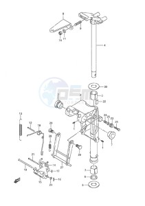 DF 9.9A drawing Swivel Bracket w/Remote Control