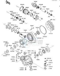 KLF 300 A [BAYOU 300] (A2) [BAYOU 300] drawing DRIVE SHAFT_FINAL GEARS   -- HB517101 Till 518101- -