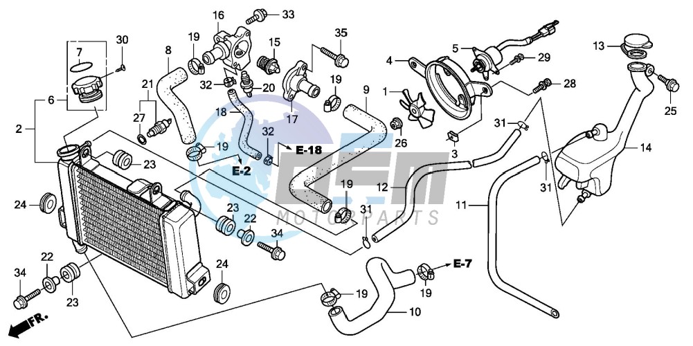 RADIATOR (CBR125R/RS/RW5/RW6/RW8)