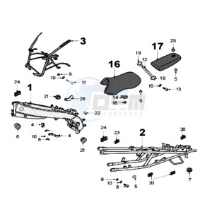 XR6 E2 drawing FRAME AND SADDLE