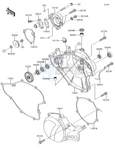 KX65 KX65AJF EU drawing Engine Cover(s)