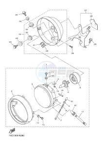 XVS950CUD-A XV950 ABS XV950 R-SPEC (BS54) drawing HEADLIGHT