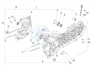 ZIP 50 4T NOABS E4 (EMEA) drawing Crankcase