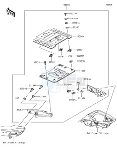 VERSYS 650 ABS KLE650FHFA XX (EU ME A(FRICA) drawing Accessory(Topcase Bracket)