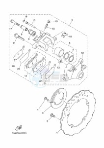 XSR700 MTM690D (BCN1) drawing REAR BRAKE CALIPER