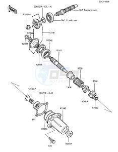 KLF 185 A [BAYOU 185] (A2-A4) [BAYOU 185] drawing FRONT BEVEL GEAR