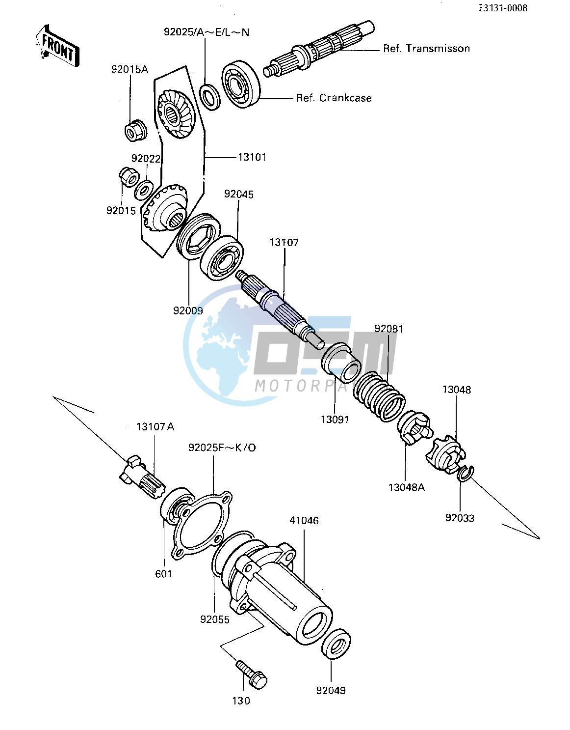 FRONT BEVEL GEAR