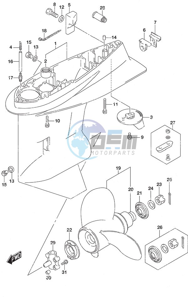 Gear Case High Thrust