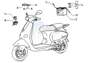 ET4 125 drawing Battery