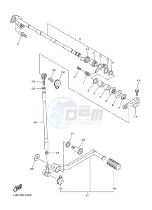 YZF-R1D 1000 (1KBV) drawing SHIFT SHAFT