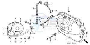 NT700VA F drawing RIGHT CRANKCASE COVER