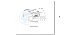 CBR1000RA9 Korea - (KO / ABS) drawing INDOOR BODY COVER