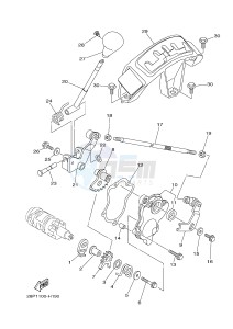 YFM550FWAD YFM5FGPB GRIZZLY 550 EPS (1HS3 1HS4) drawing SHIFT SHAFT