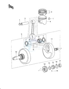 KZ 200 A (A1-A2) drawing CRANKSHAFT_PISTON