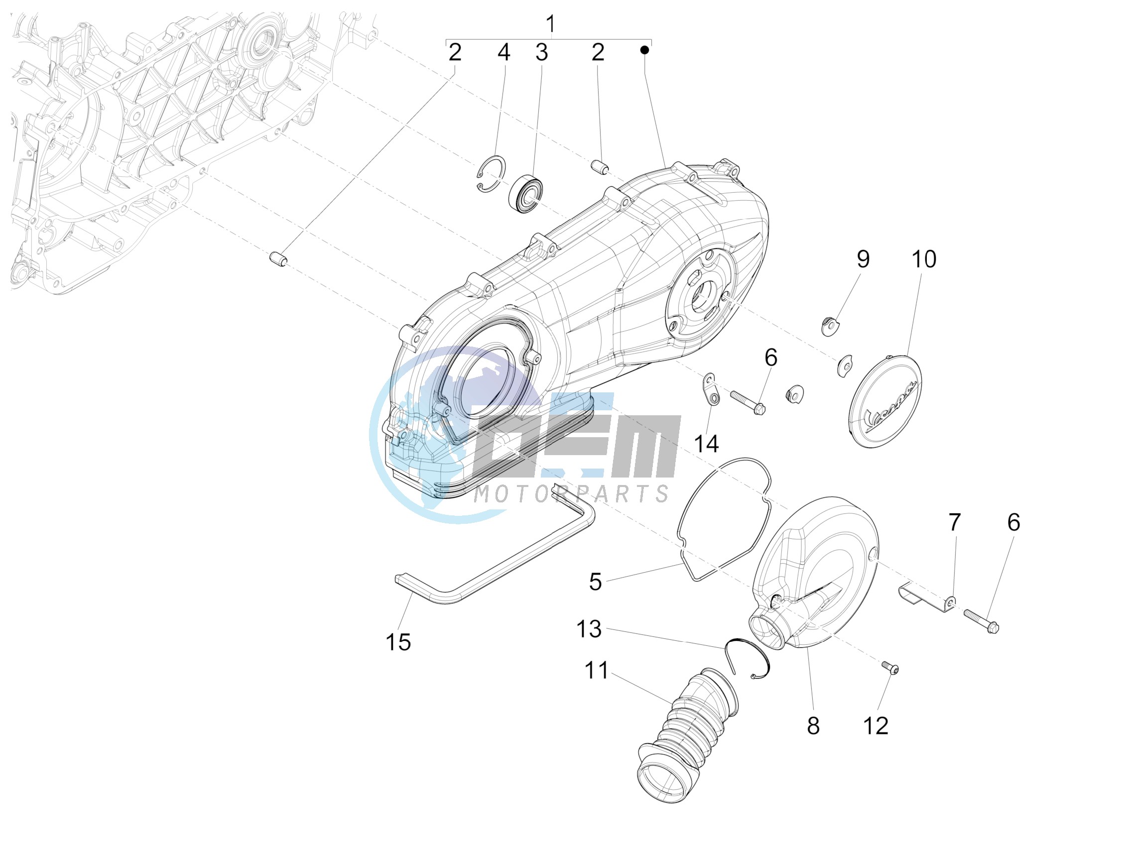 Crankcase cover - Crankcase cooling