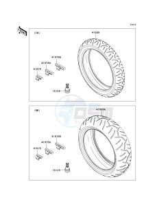 ZX 636 C [NINJA ZX-6R] (C1) C1 drawing TIRES