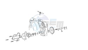 SENDA SM X-RACE - 50 CC EU2 drawing WATER PUMP