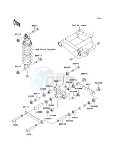 Z750S ZR750-K1H FR GB XX (EU ME A(FRICA) drawing Suspension