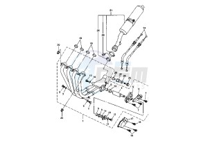 FZS FAZER 1000 drawing EXHAUST SYSTEM