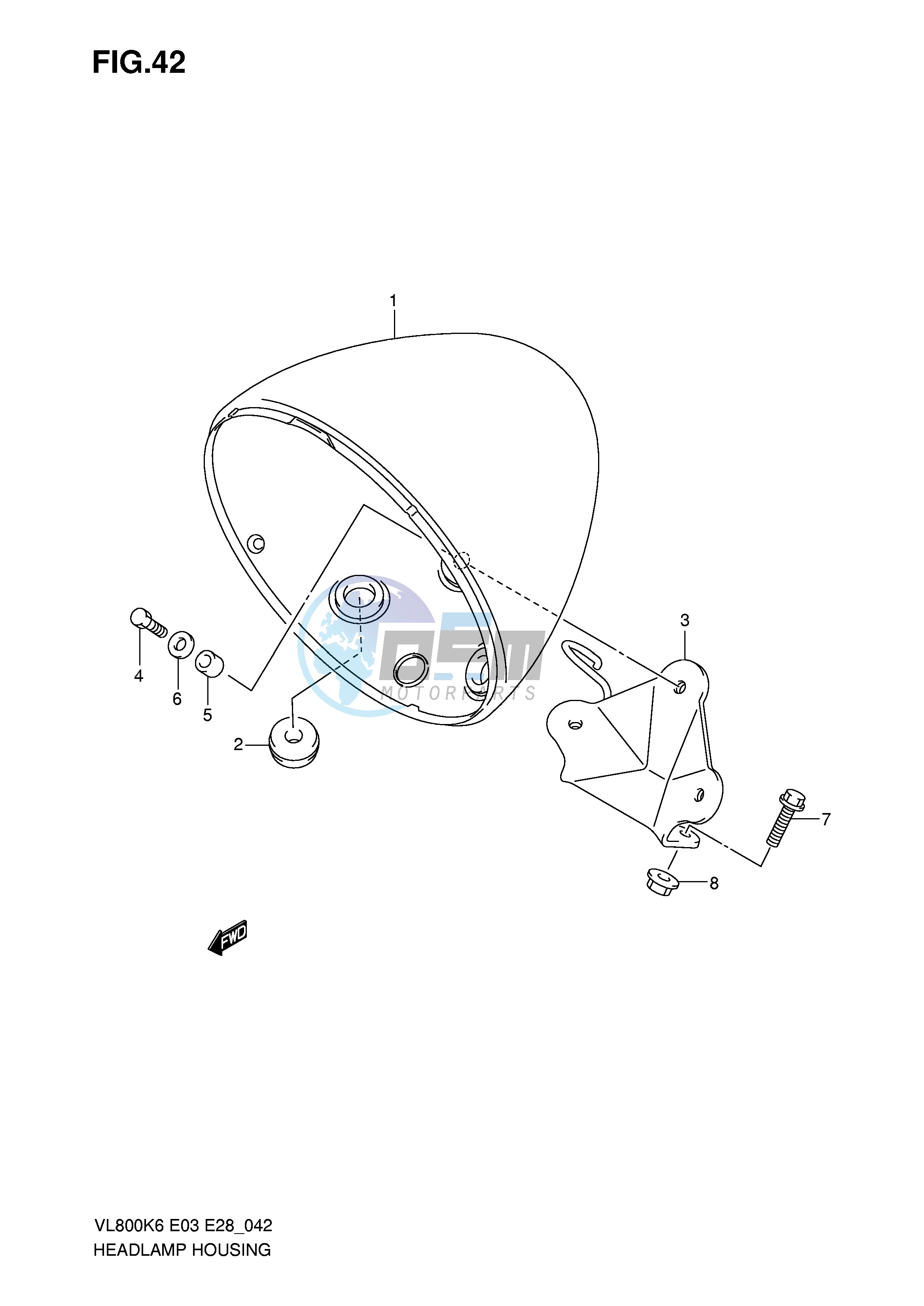 HEADLAMP HOUSING