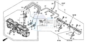 CBR600RRA UK - (E / 3E) drawing THROTTLE BODY