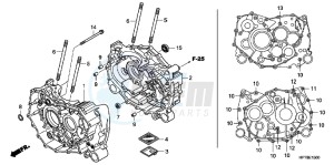 TRX420FPAC TRX420 ED drawing CRANKCASE