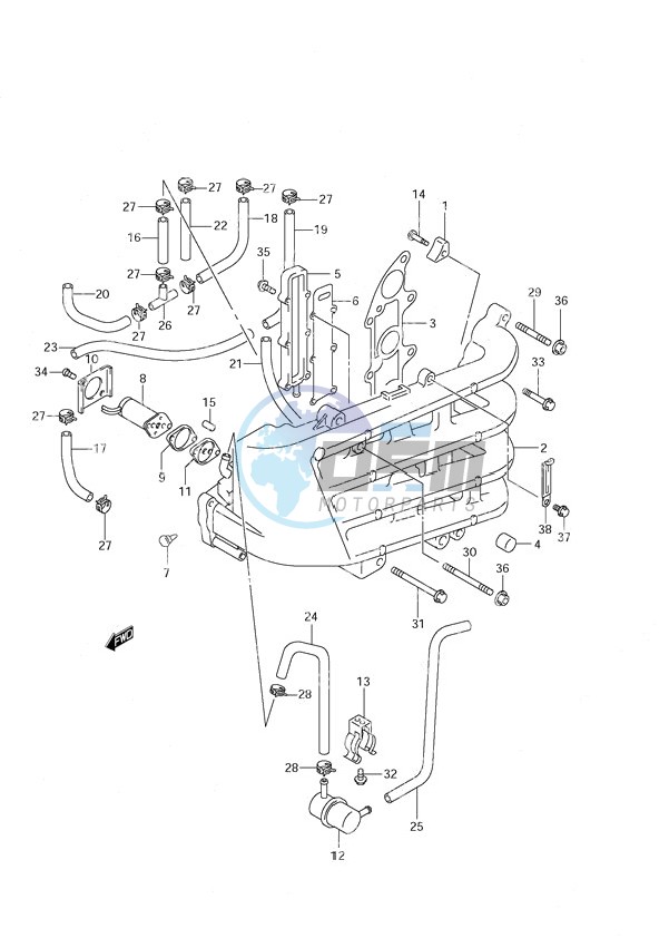 Inlet Manifold (S/N 973969 & Older)