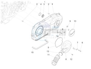 150 4T 3V ie Primavera (APAC) drawing Crankcase cover - Crankcase cooling