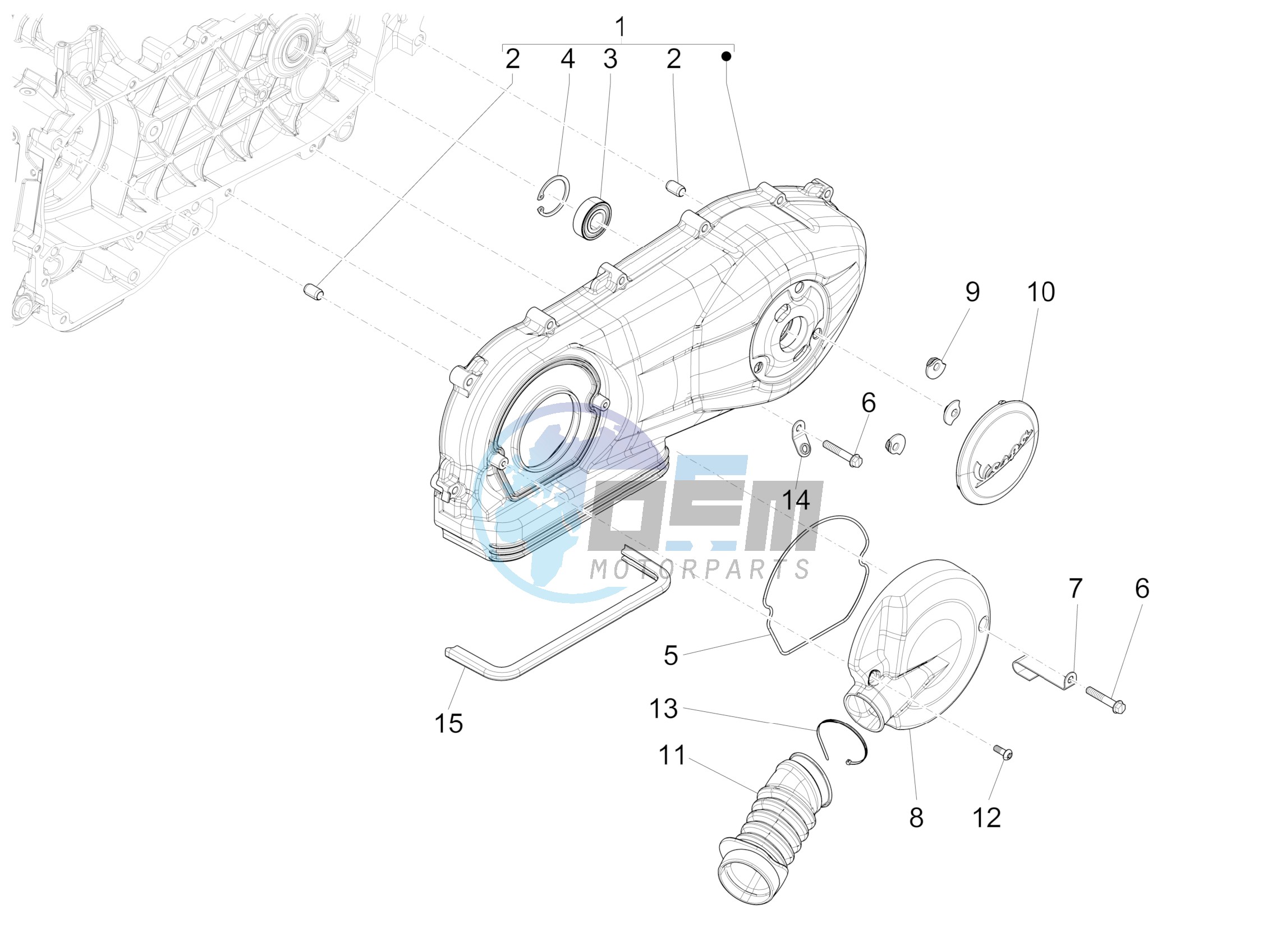 Crankcase cover - Crankcase cooling