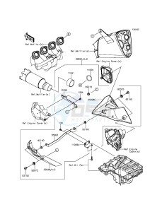 Z800 ZR800CFF UF (UK FA) XX (EU ME A(FRICA) drawing Accessory(Belly Pan)