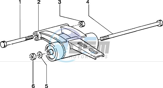 Swinging arm