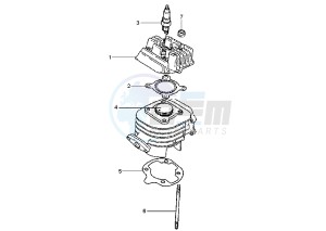 BW'S NAKED 50 drawing CYLINDER HEAD