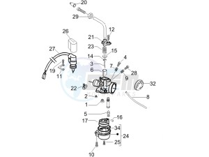 DNA 50 drawing Carburetors components