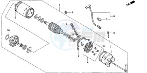 NT650V DEAUVILLE drawing STARTING MOTOR