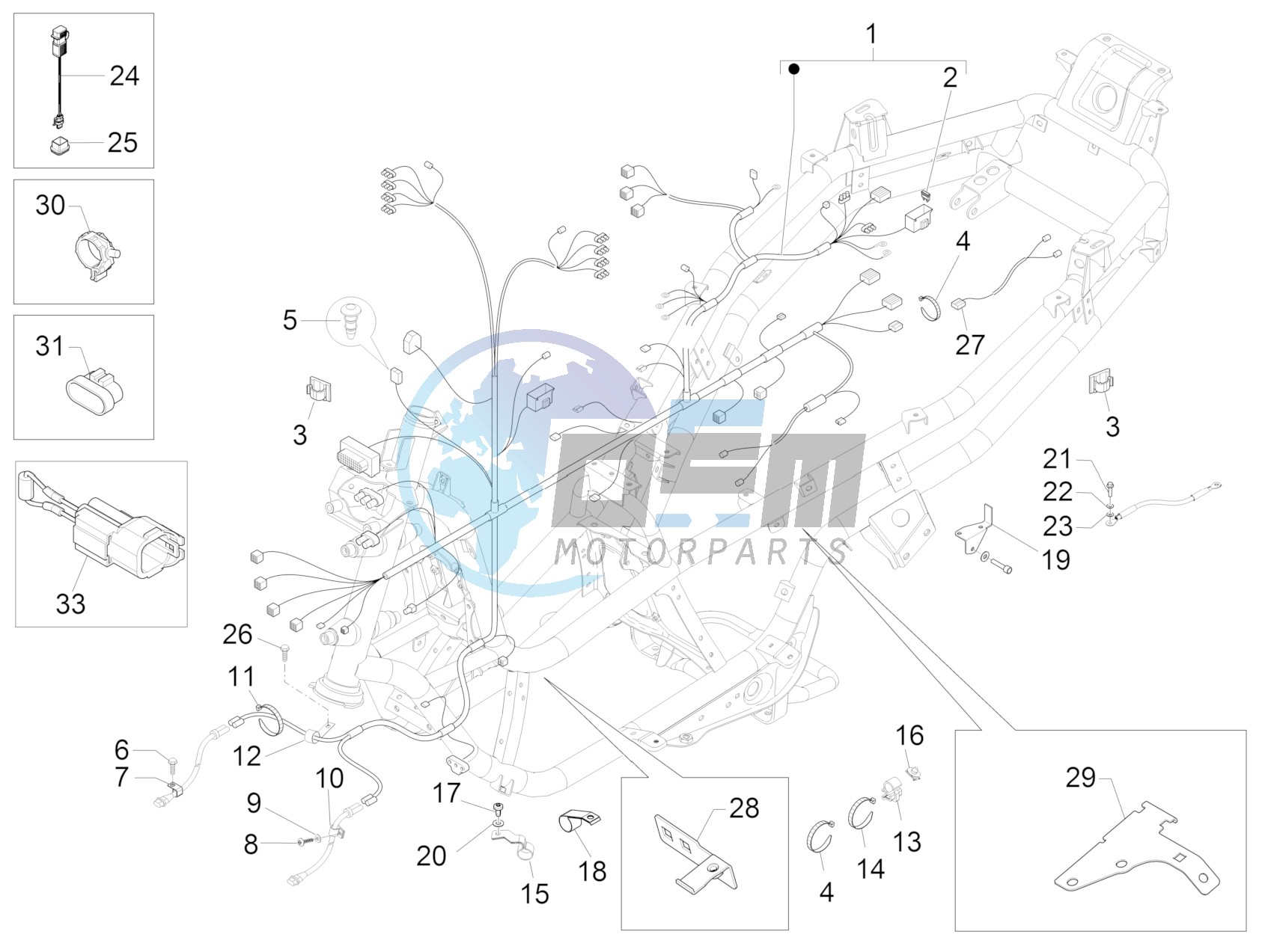 Main cable harness