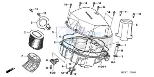 NT700VA Europe Direct - (ED) drawing AIR CLEANER