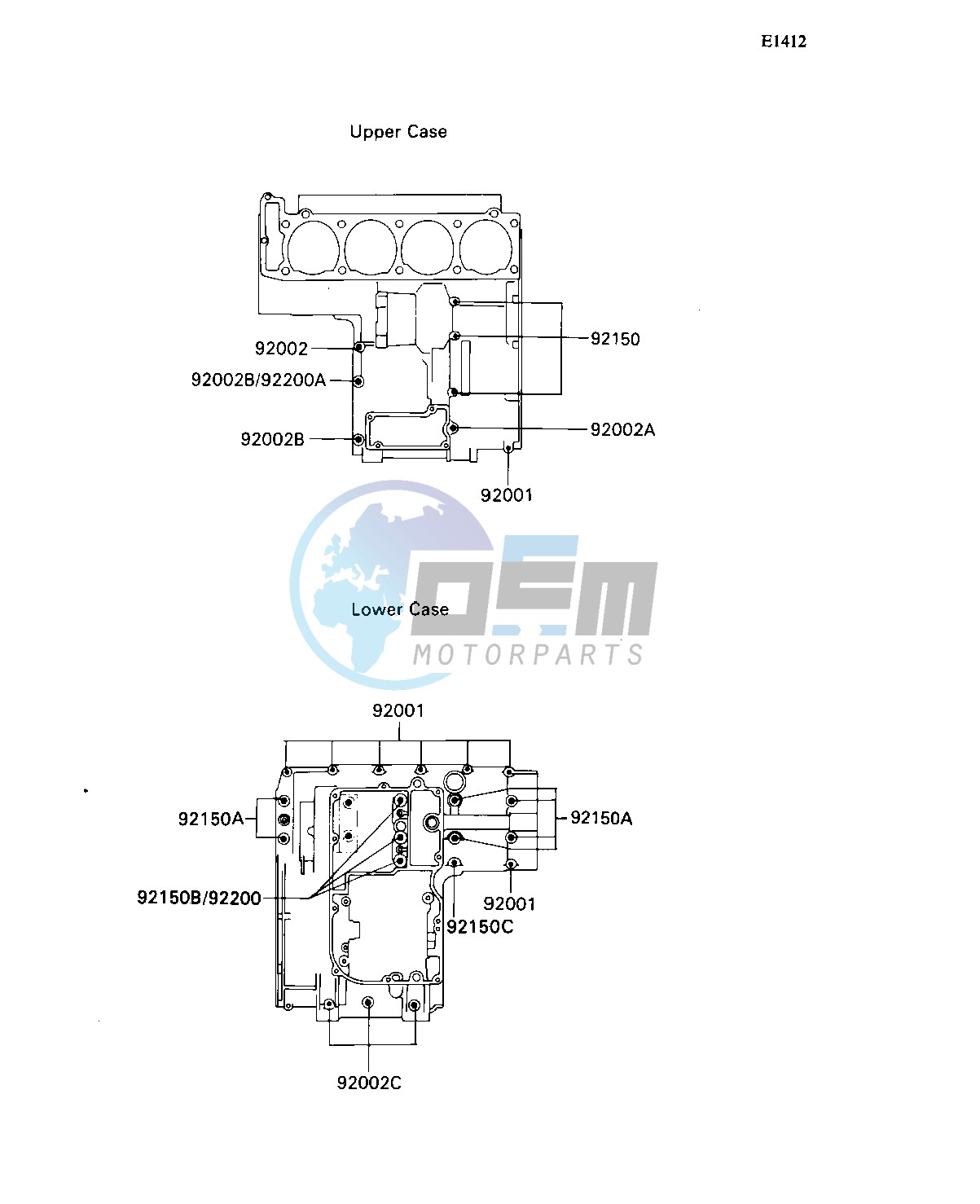 CRANKCASE BOLT PATTERN